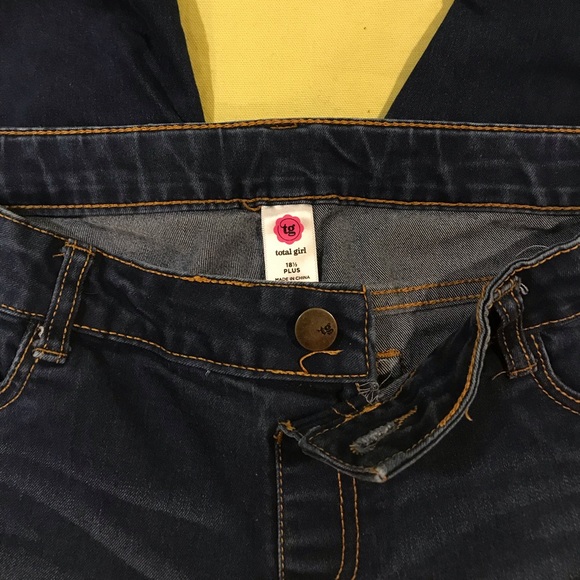 Total Girl Denim - Total Girl Jeans Dark Blue, Plus Size